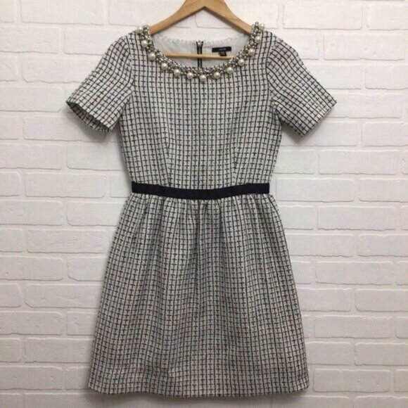 Jacob Dress Jewels Crystal Incrusted Embellishments White Silver Dress XS - Picture 14 of 14